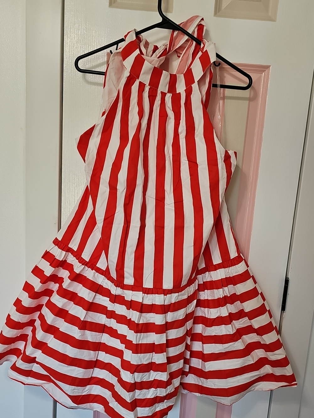 Entro Red and White Striped Halter Dress! NWT- Size Medium